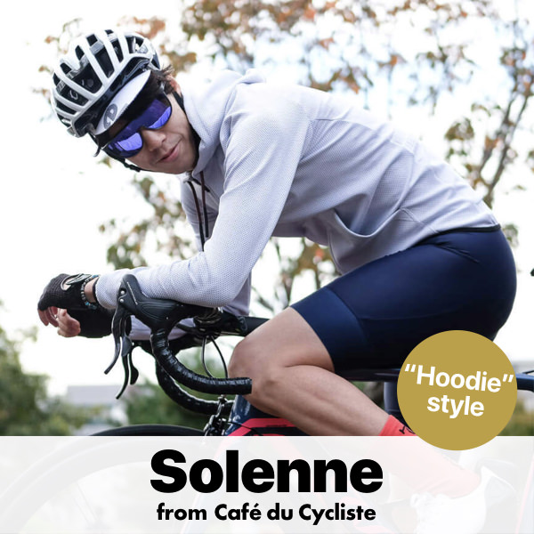 ギフ_包装】 cafe du cycliste Solenneグラベルジャージ ネイビーL 