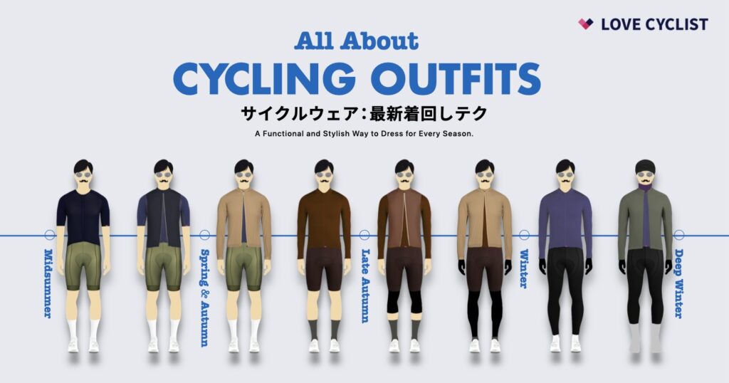 サイクルウェア＜春夏秋冬＞完全コーディネートガイド